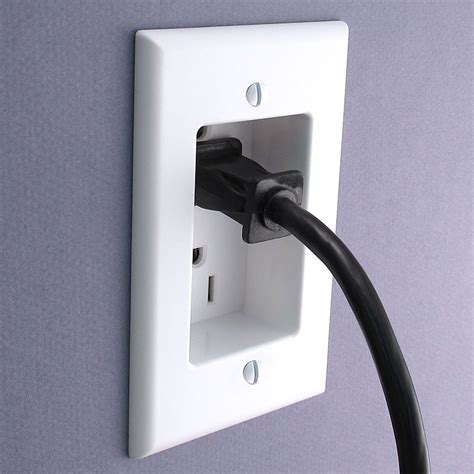 recessed electrical outlet for tv